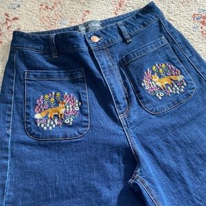 Floral Fox Jeans NWOT Modcloth x Princess Highway